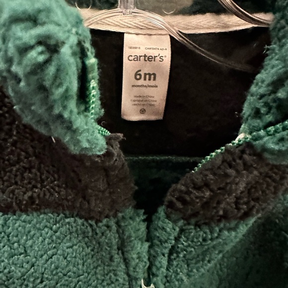 NWT new with tags Carters Sherpa vest forest green - Picture 4 of 4